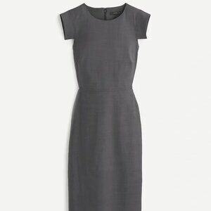 Jcrew Resume Dress Charcoal Wool